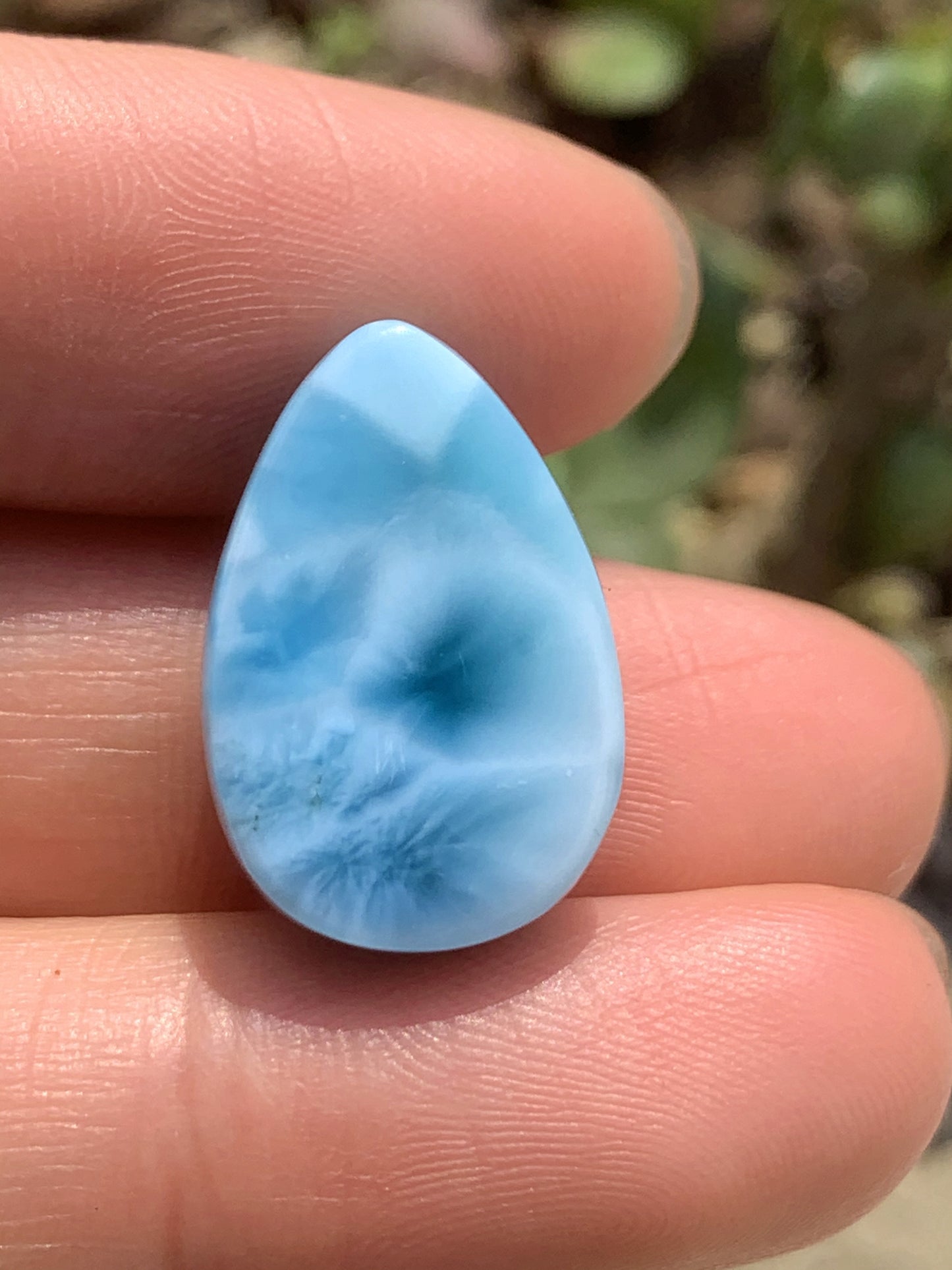 AAAA Natural Authentic Dominican Larimar Pendant,Gems Jewelry,Gems Pendant,Crystal Pendant,ET390