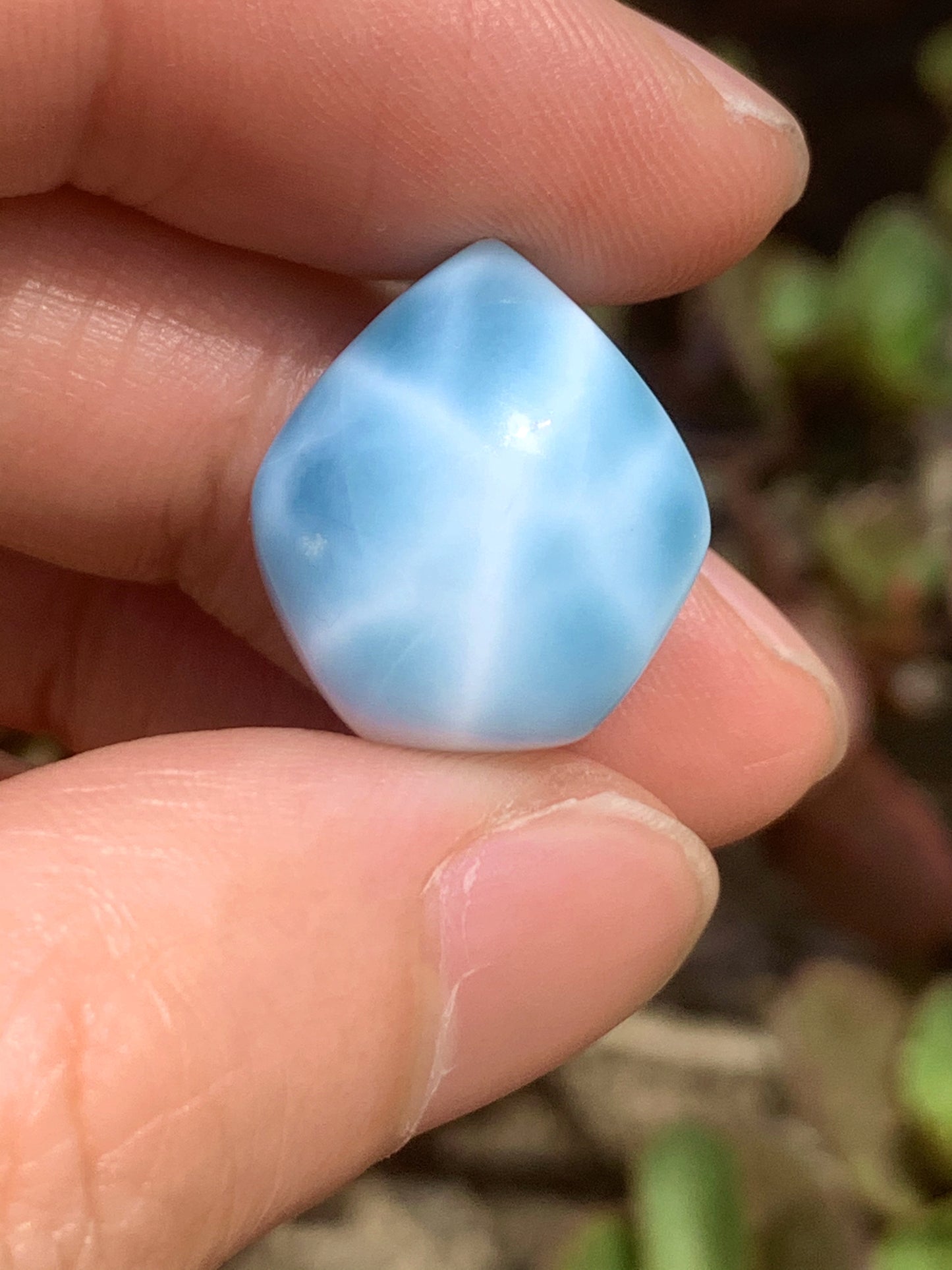 AAAA Natural Authentic Dominican Larimar Pendant,Gems Jewelry,Gems Pendant,Crystal Pendant,ET405