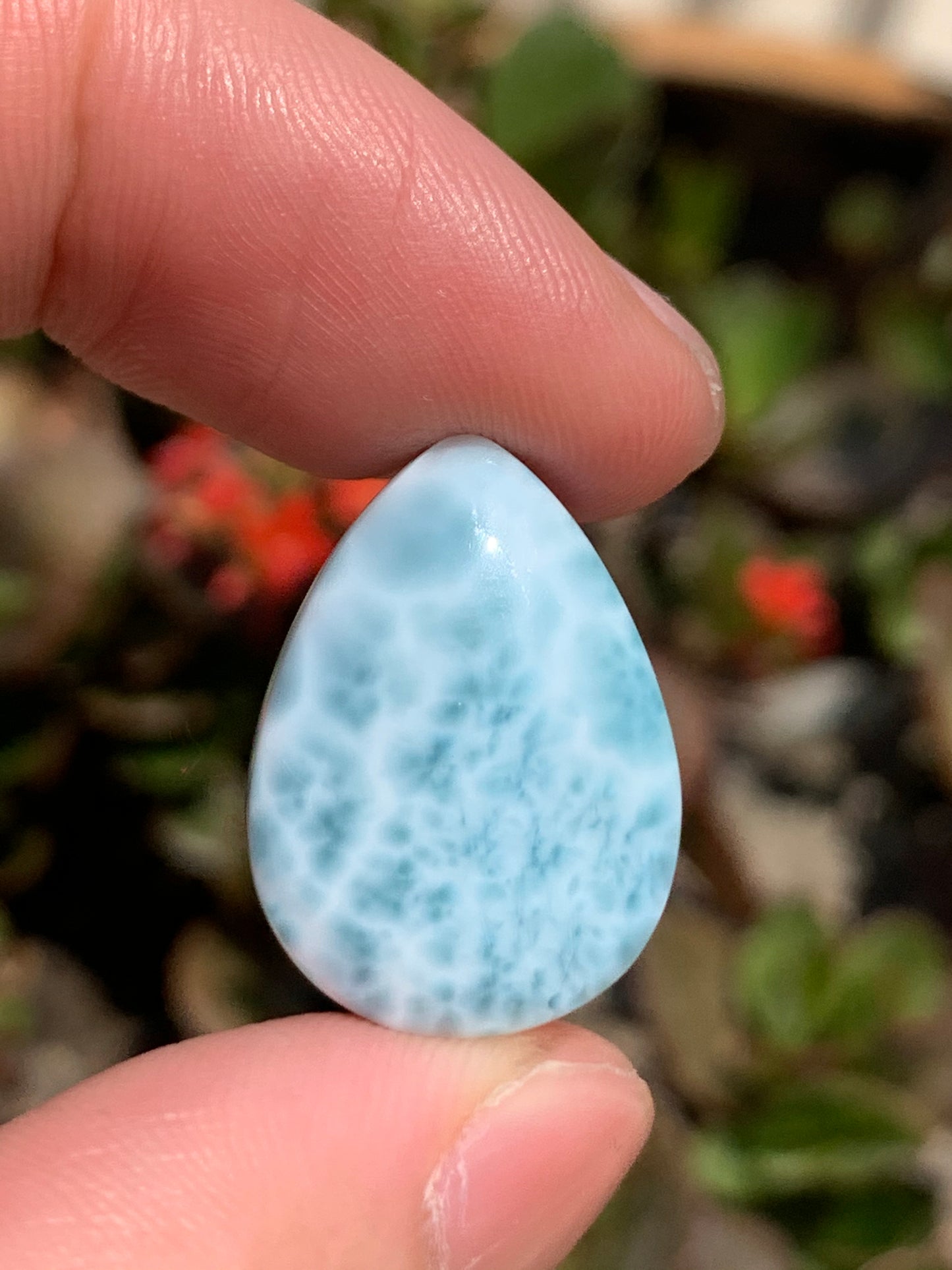 AAA Natural Authentic Dominican Larimar Pendant,Gems Jewelry,Gems Pendant,Crystal Pendant,ET418