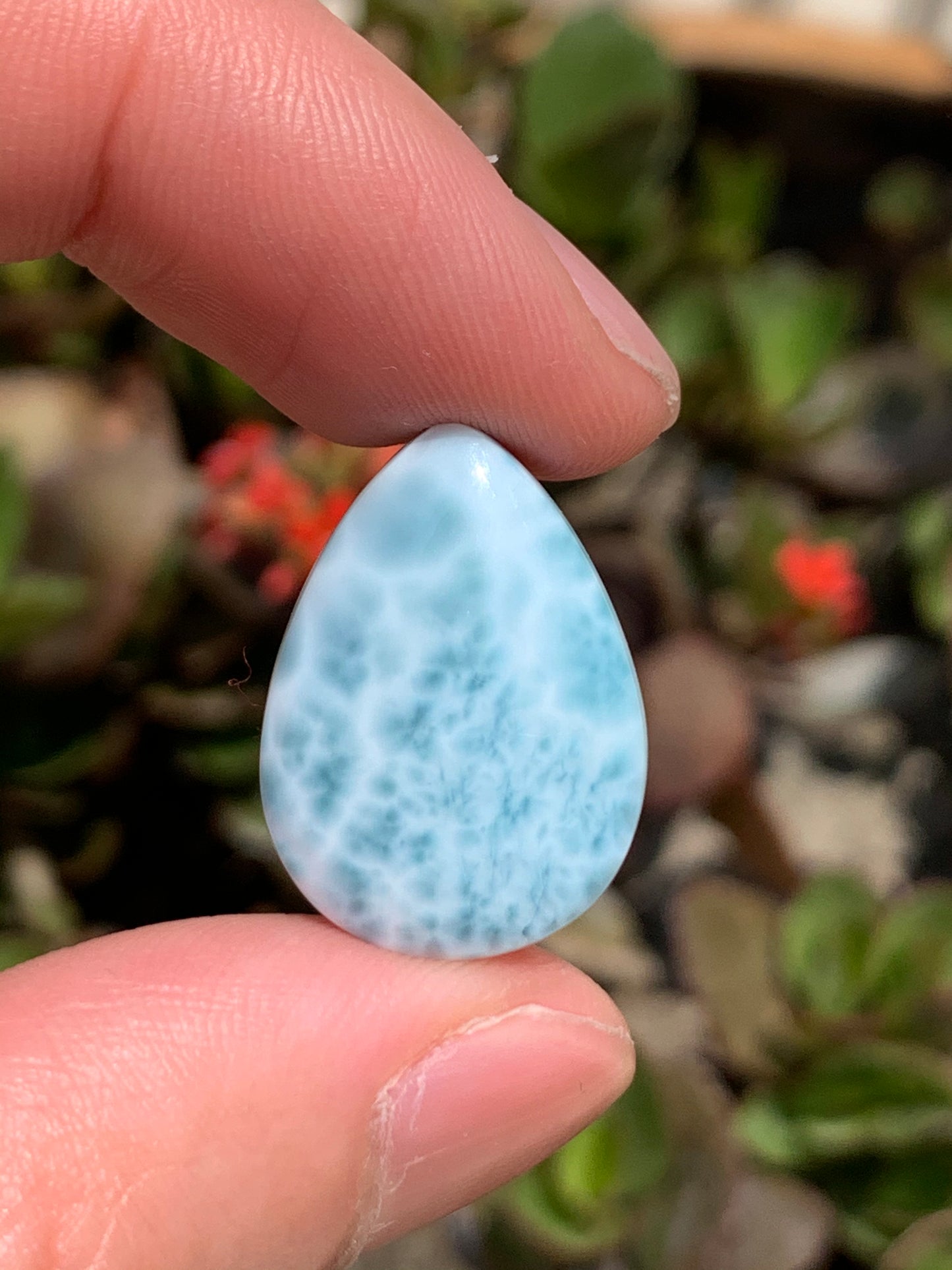 AAA Natural Authentic Dominican Larimar Pendant,Gems Jewelry,Gems Pendant,Crystal Pendant,ET418