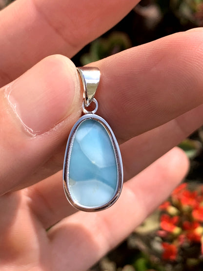 AAAA+ Natural Authentic Dominican Larimar Pendant,Gems Jewelry,Gems Pendant,Crystal Pendant,ET424