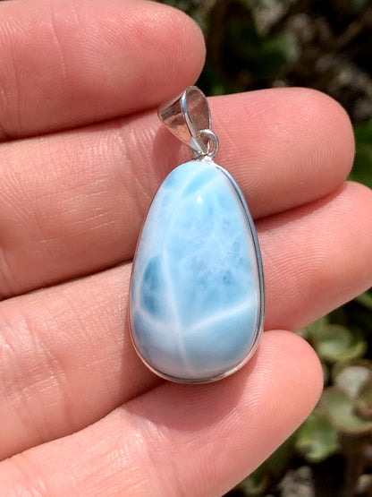 AAA+ Natural Authentic Dominican Larimar Pendant,Gems Jewelry,Gems Pendant,Crystal Pendant,ET399