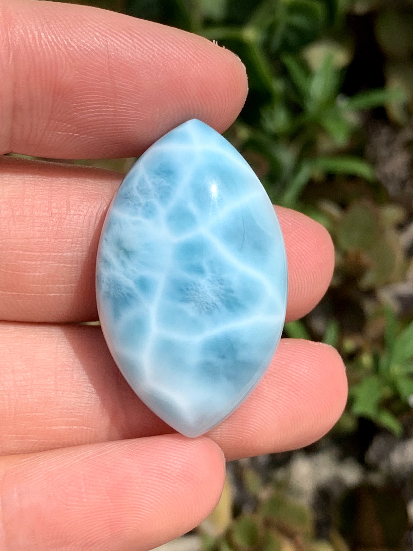 AAAA Natural Authentic Dominican Larimar Pendant,Gems Jewelry,Gems Pendant,Crystal Pendant,ET447