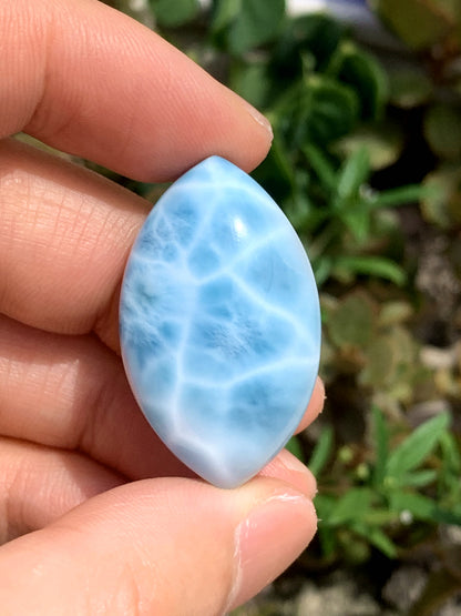 AAAA Natural Authentic Dominican Larimar Pendant,Gems Jewelry,Gems Pendant,Crystal Pendant,ET447