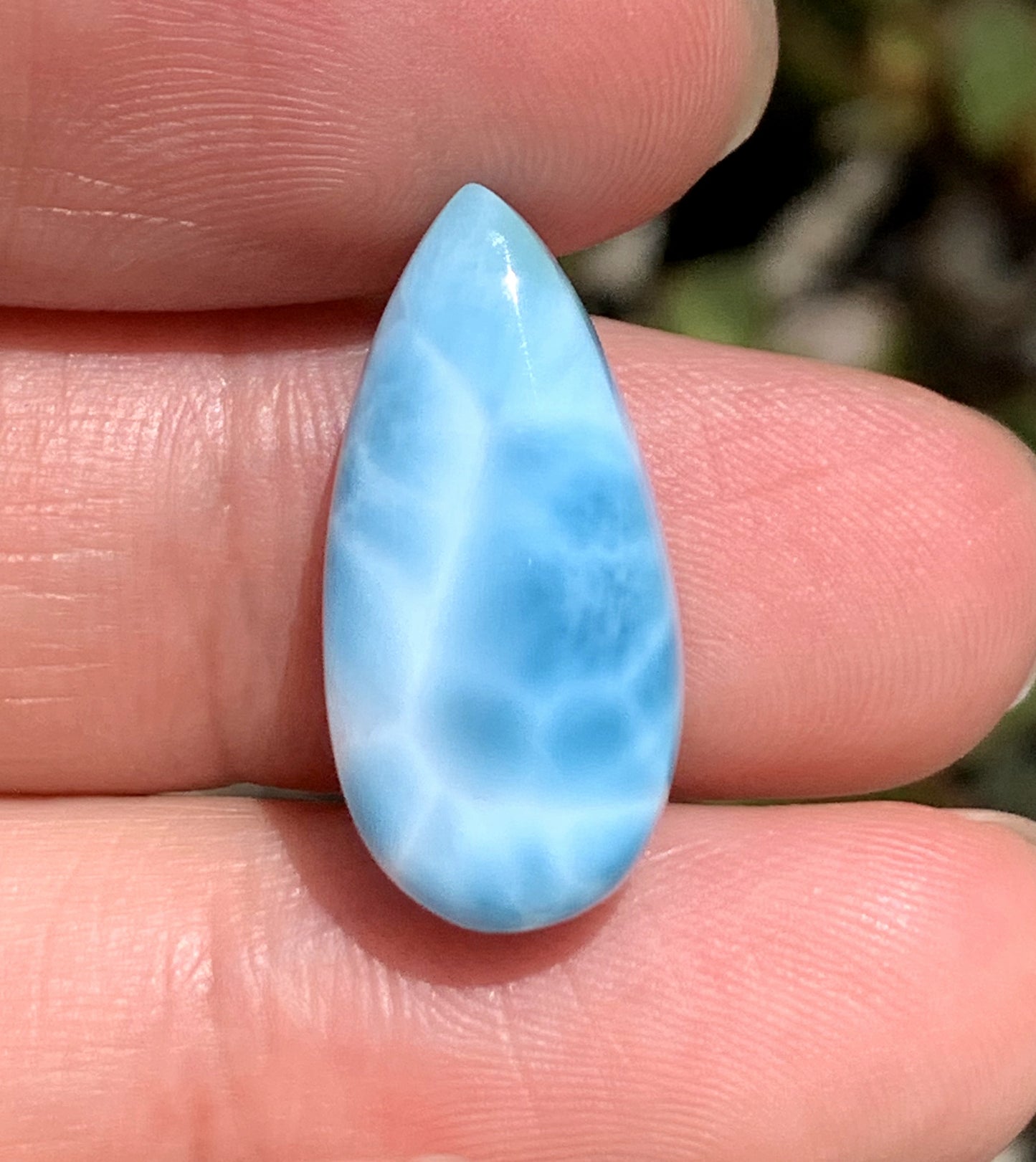 AAAA Natural Authentic Dominican Larimar Pendant,Larimar Necklace,Crystal Pendant,Gems Pendant ET301