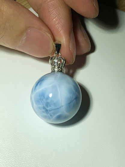 AAA Natural Authentic Dominican Larimar Pendant,Gems Jewelry,Gems Pendant,Crystal Pendant,ET488