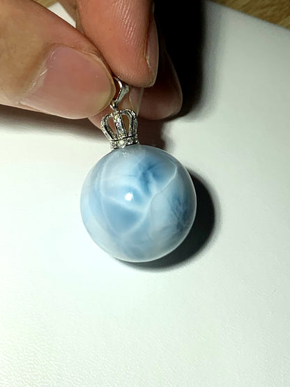 AAA Natural Authentic Dominican Larimar Pendant,Gems Jewelry,Gems Pendant,Crystal Pendant,ET488