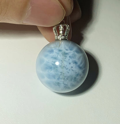 AAA Natural Authentic Dominican Larimar Pendant,Gems Jewelry,Gems Pendant,Crystal Pendant,ET488