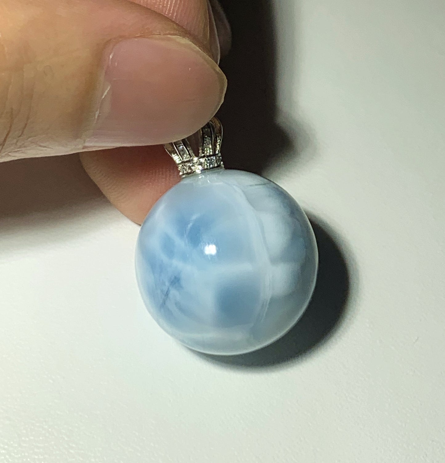 AAA Natural Authentic Dominican Larimar Pendant,Gems Jewelry,Gems Pendant,Crystal Pendant,ET488