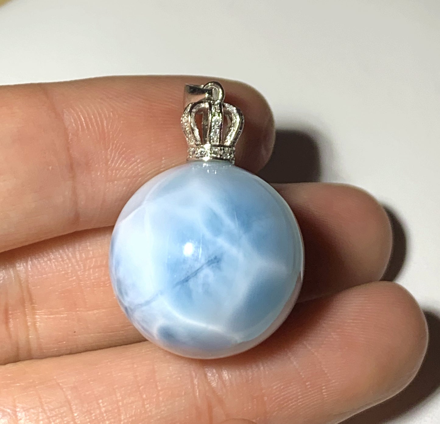 AAA Natural Authentic Dominican Larimar Pendant,Gems Jewelry,Gems Pendant,Crystal Pendant,ET488