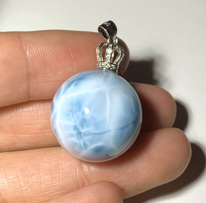 AAA Natural Authentic Dominican Larimar Pendant,Gems Jewelry,Gems Pendant,Crystal Pendant,ET488