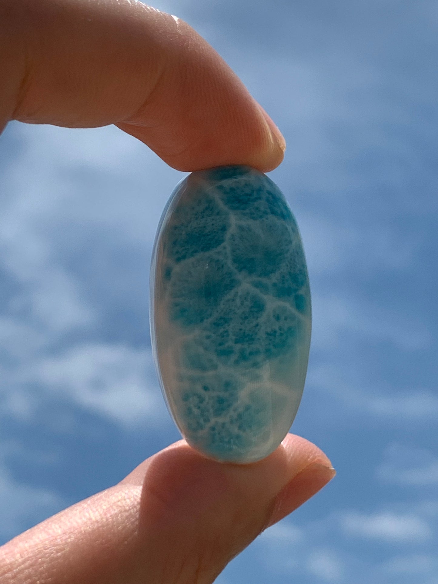 AAAA Natural Authentic Dominican Larimar Pendant,Gems Jewelry,Gems Pendant,Crystal Pendant,ET491