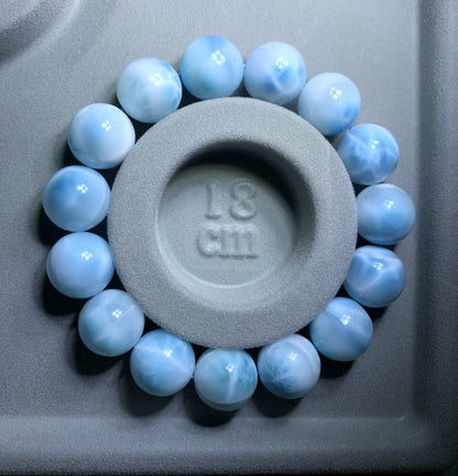 AAA Natural Authentic Dominican Larimar Bracelet,Gems Jewelry,Gems Bracelet,Crystal Bracelet,ET475