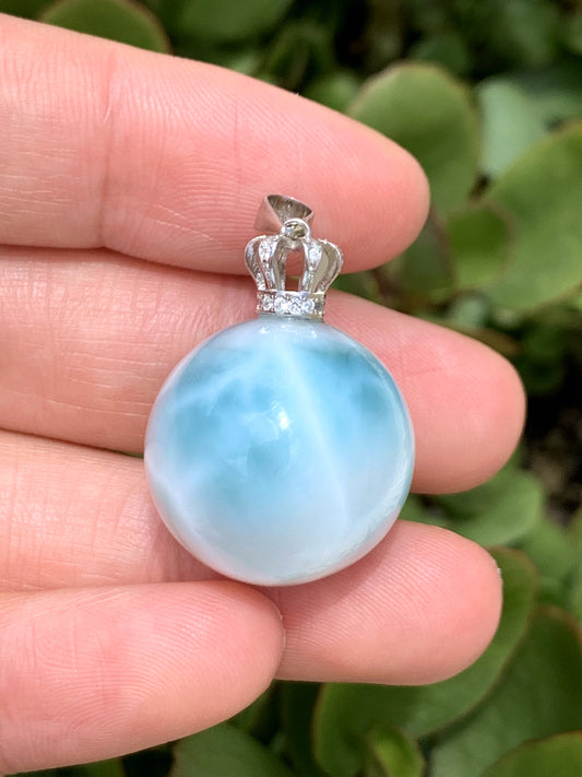 AAA+ Natural Authentic Dominican Larimar Pendant,Gems Jewelry,Gems Pendant,Crystal Pendant,ET499