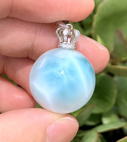 AAA+ Natural Authentic Dominican Larimar Pendant,Gems Jewelry,Gems Pendant,Crystal Pendant,ET499