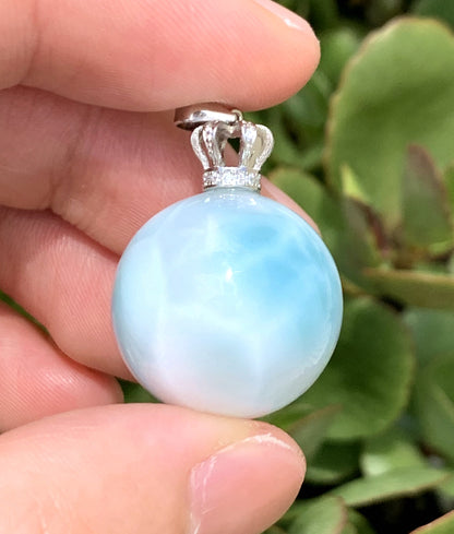 AAA+ Natural Authentic Dominican Larimar Pendant,Gems Jewelry,Gems Pendant,Crystal Pendant,ET499