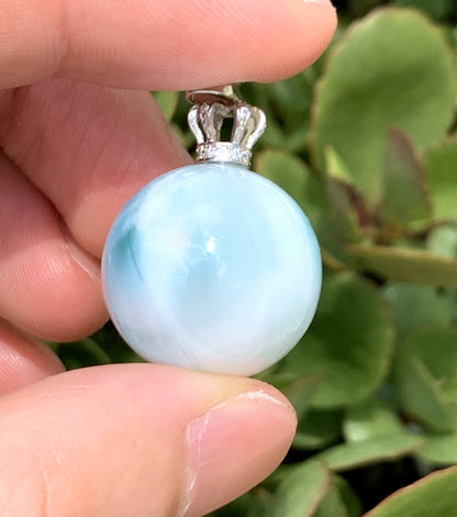 AAA+ Natural Authentic Dominican Larimar Pendant,Gems Jewelry,Gems Pendant,Crystal Pendant,ET499