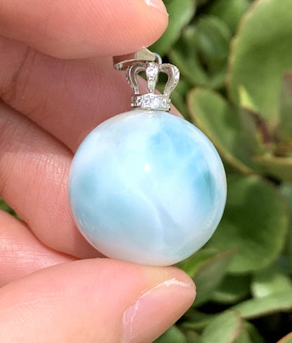 AAA+ Natural Authentic Dominican Larimar Pendant,Gems Jewelry,Gems Pendant,Crystal Pendant,ET499