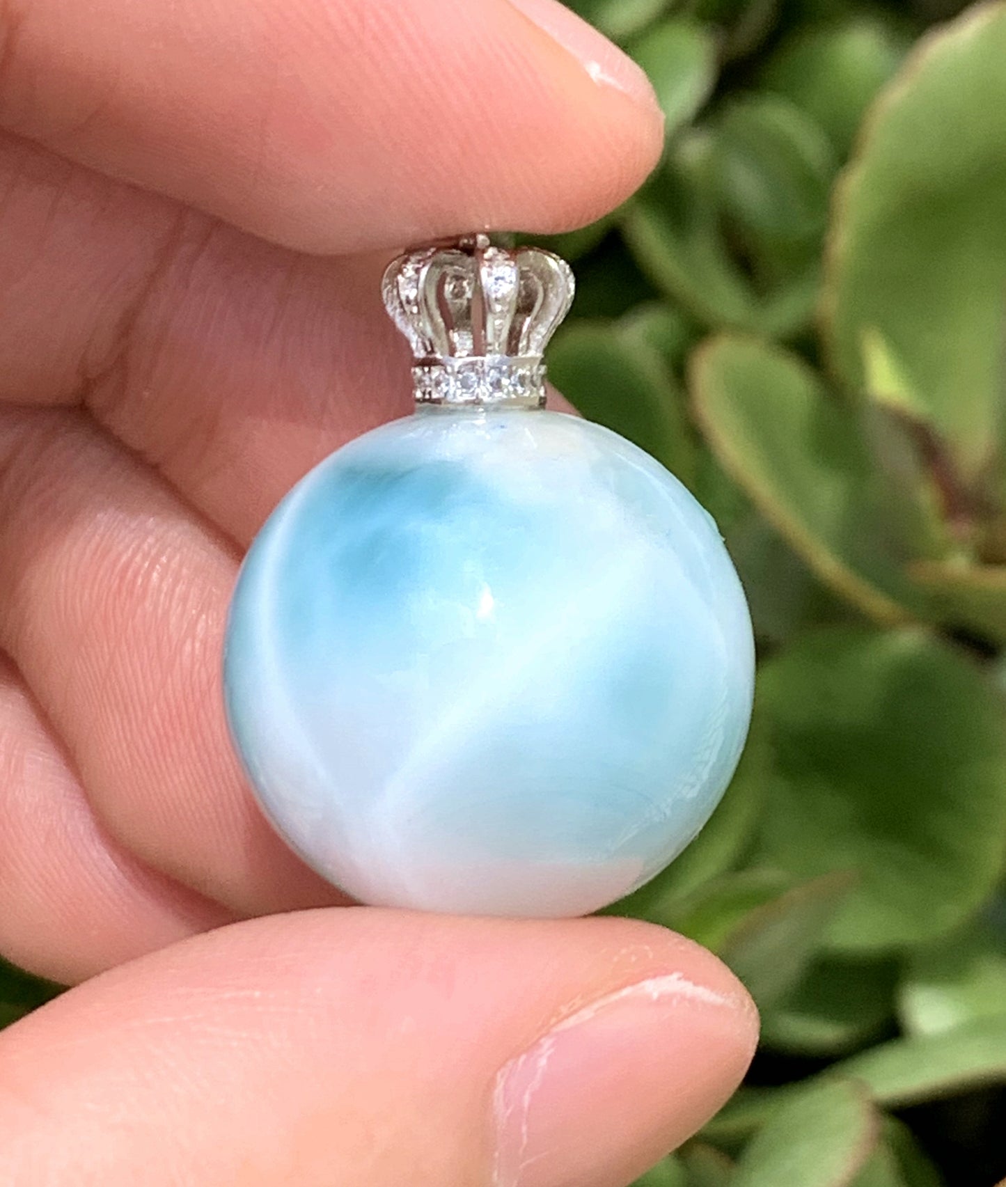 AAA+ Natural Authentic Dominican Larimar Pendant,Gems Jewelry,Gems Pendant,Crystal Pendant,ET499