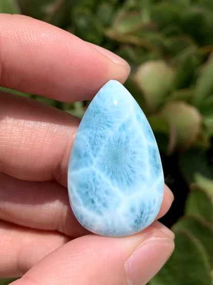 AAAA Natural Authentic Dominican Larimar Pendant,Gems Jewelry,Gems Pendant,Crystal Pendant,ET524