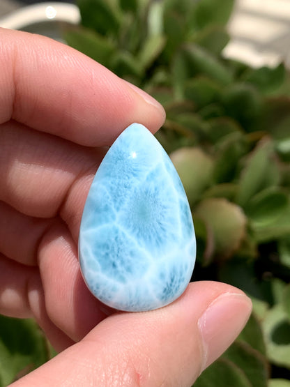 AAAA Natural Authentic Dominican Larimar Pendant,Gems Jewelry,Gems Pendant,Crystal Pendant,ET524