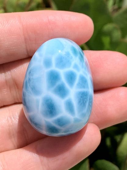 AAAA Natural Authentic Dominican Larimar Pendant,Gems Jewelry,Gems Pendant,Crystal Pendant,ET566