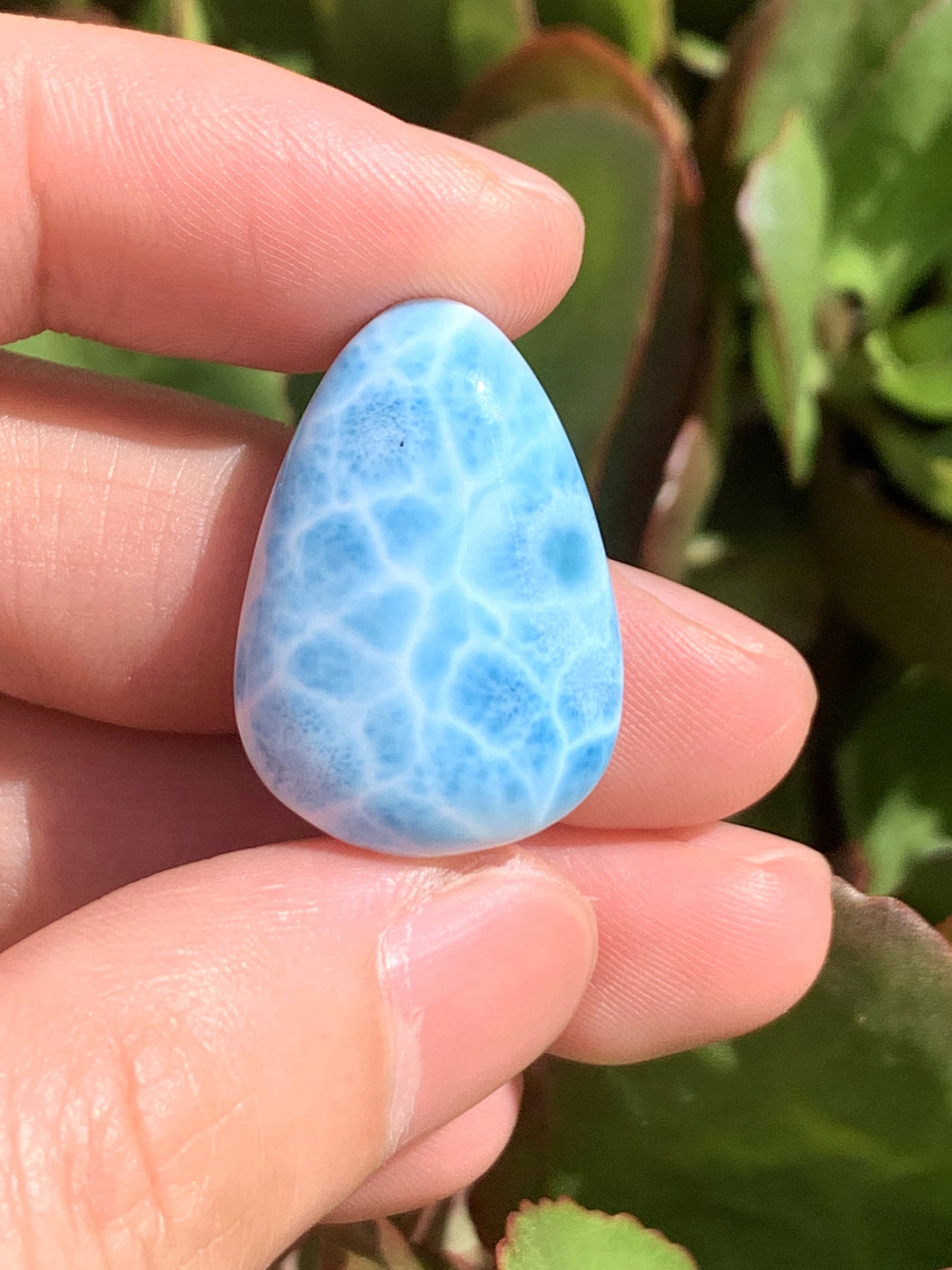 AAA Natural Authentic Dominican Larimar Pendant,Gems Jewelry,Gems Pendant,Crystal Pendant,ET586