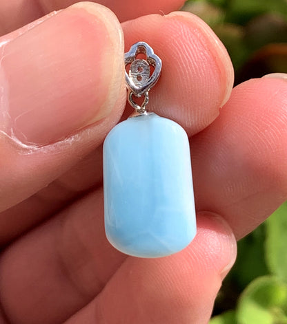 AAA Natural Authentic Dominican Larimar Pendant,Gems Jewelry,Gems Pendant,Crystal Pendant,ET599