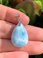 AAA Natural Authentic Dominican Larimar Pendant,Gems Jewelry,Gems Pendant,Crystal Pendant,ET602