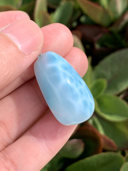 AAA Natural Authentic Dominican Larimar Pendant,Gems Jewelry,Gems Pendant,Crystal Pendant,ET606