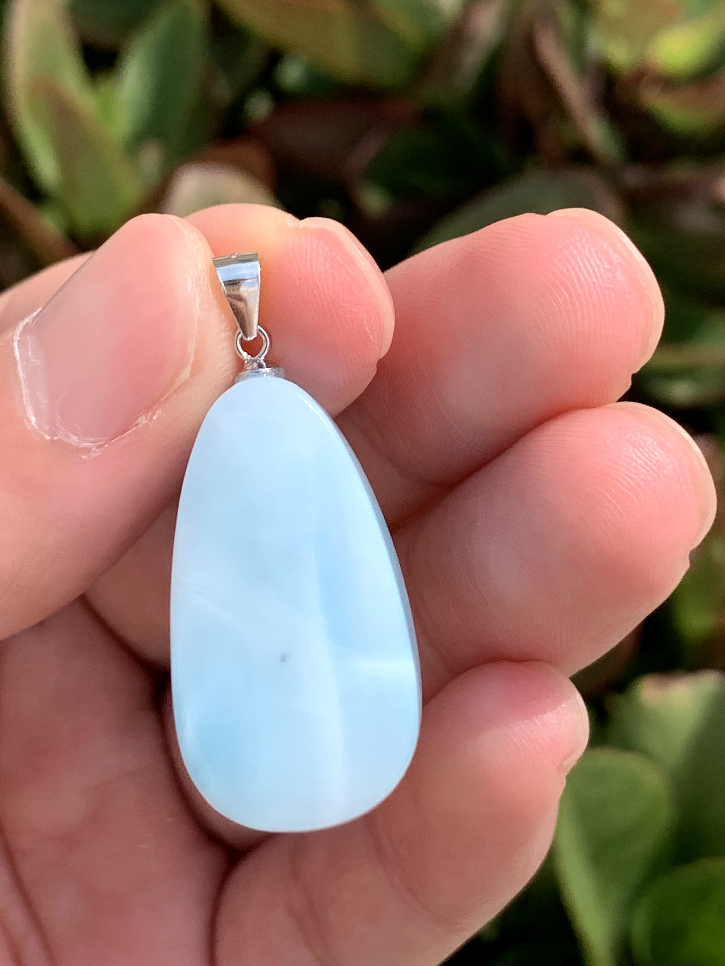 AAA Natural Authentic Dominican Larimar Pendant,Gems Jewelry,Gems Pendant,Crystal Pendant,ET606