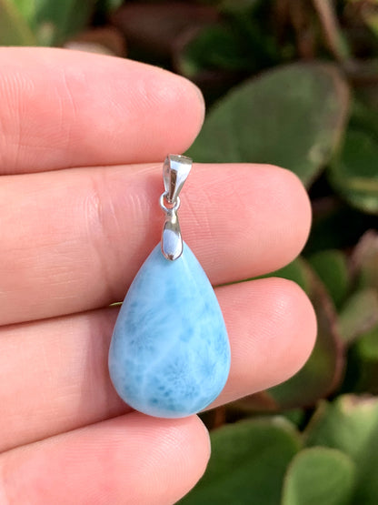 AAA Natural Authentic Dominican Larimar Pendant,Gems Jewelry,Gems Pendant,Crystal Pendant,ET608