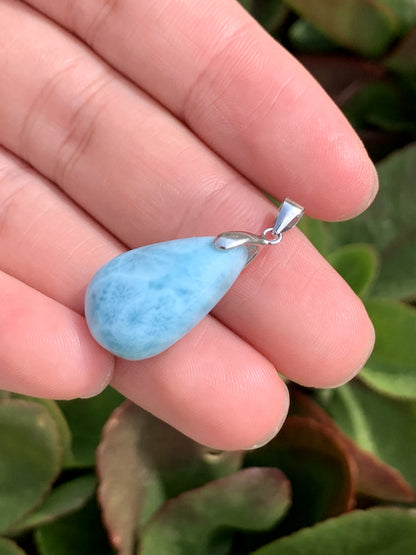 AAA Natural Authentic Dominican Larimar Pendant,Gems Jewelry,Gems Pendant,Crystal Pendant,ET608