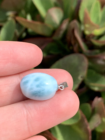 AAA Natural Authentic Dominican Larimar Pendant,Gems Jewelry,Gems Pendant,Crystal Pendant,ET609