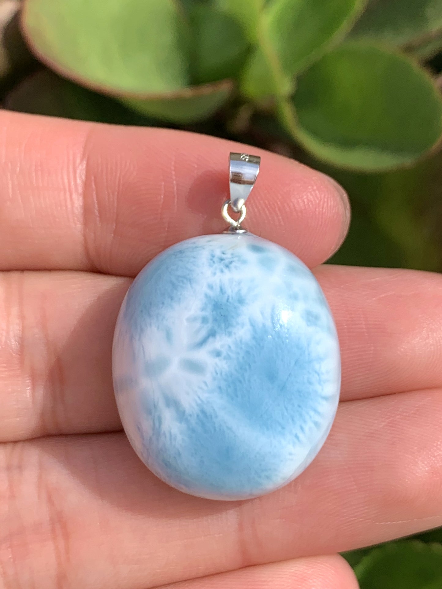 AAA Natural Authentic Dominican Larimar Pendant,Gems Jewelry,Gems Pendant,Crystal Pendant,ET611