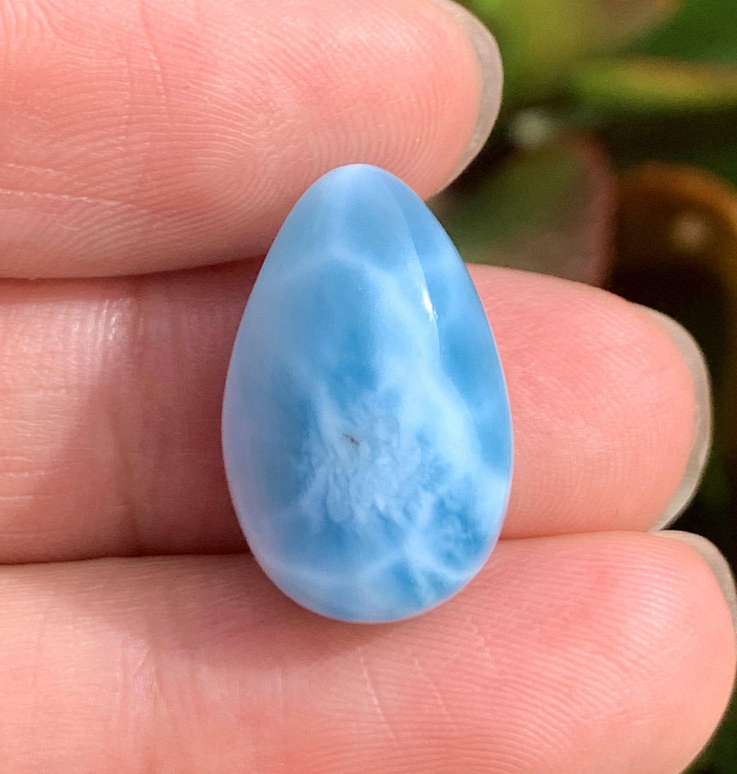 AAA+ Natural Authentic Dominican Larimar Pendant,Gems Jewelry,Gems Pendant,Crystal Pendant,ET638