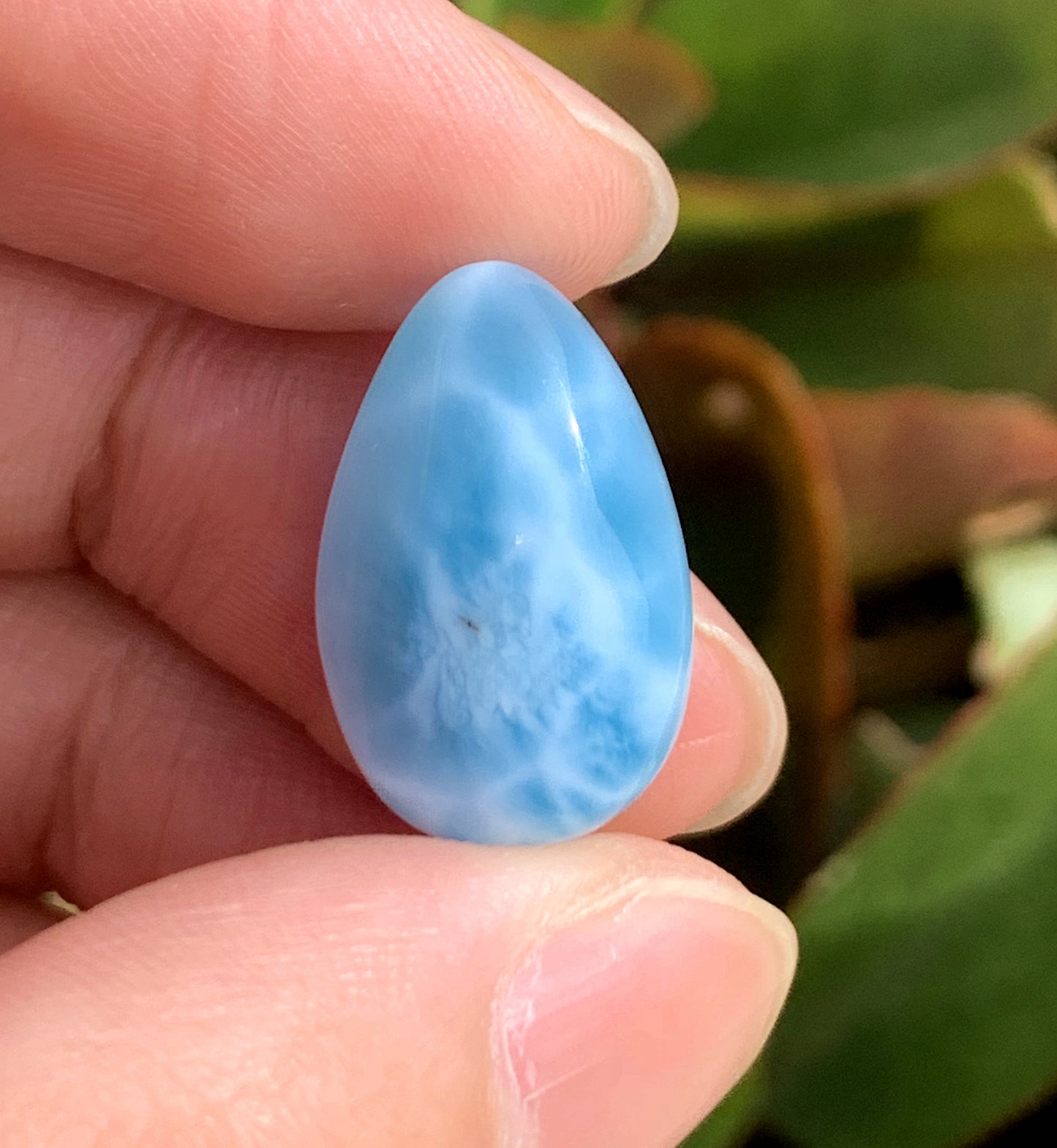 AAA+ Natural Authentic Dominican Larimar Pendant,Gems Jewelry,Gems Pendant,Crystal Pendant,ET638