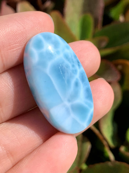 AAA Natural Authentic Dominican Larimar Pendant,Gems Jewelry,Gems Pendant,Crystal Pendant,ET640