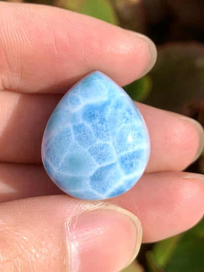 AAA+ Natural Authentic Dominican Larimar Pendant,Gems Jewelry,Gems Pendant,Crystal Pendant,ET647