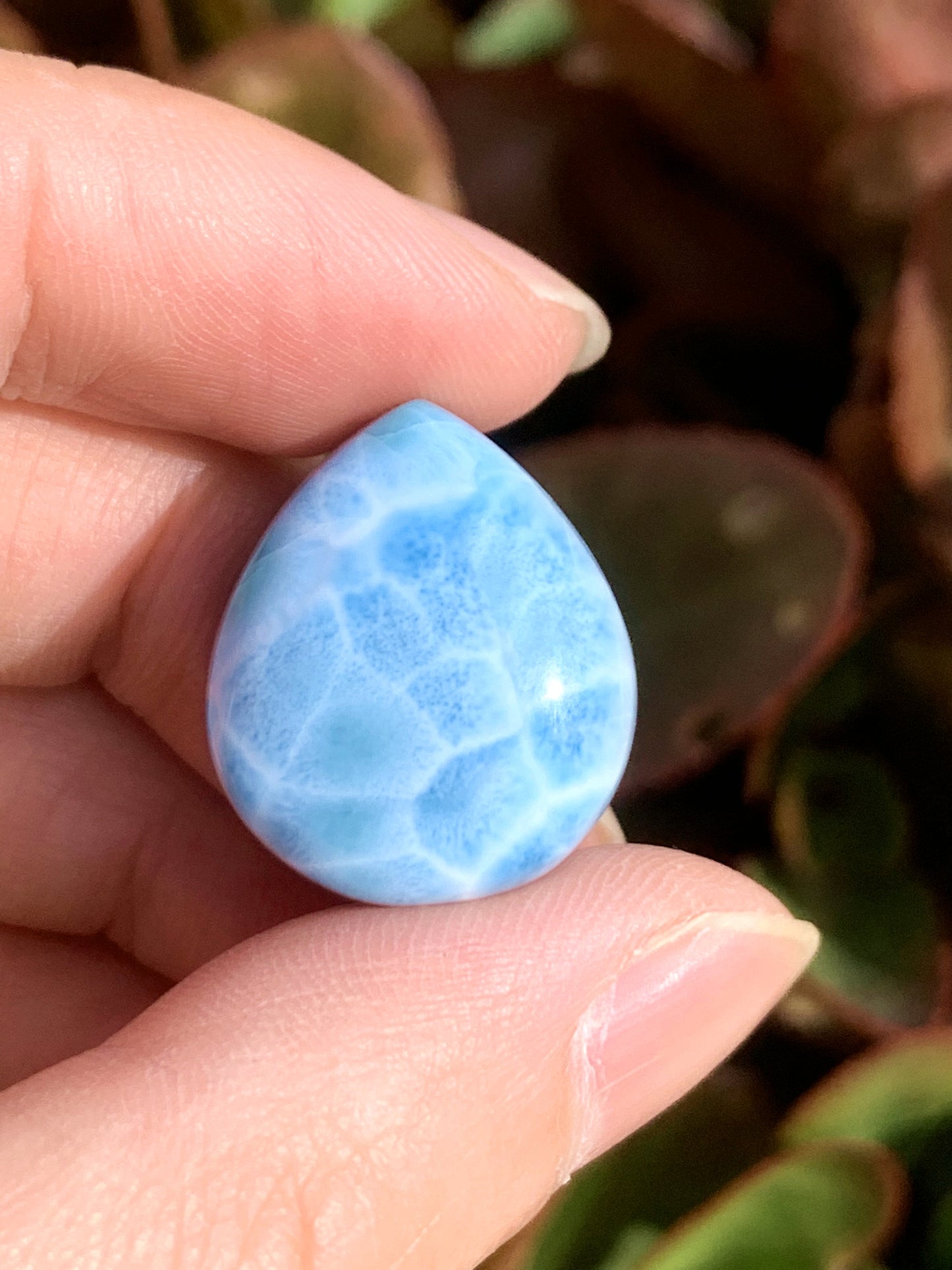 AAA+ Natural Authentic Dominican Larimar Pendant,Gems Jewelry,Gems Pendant,Crystal Pendant,ET647