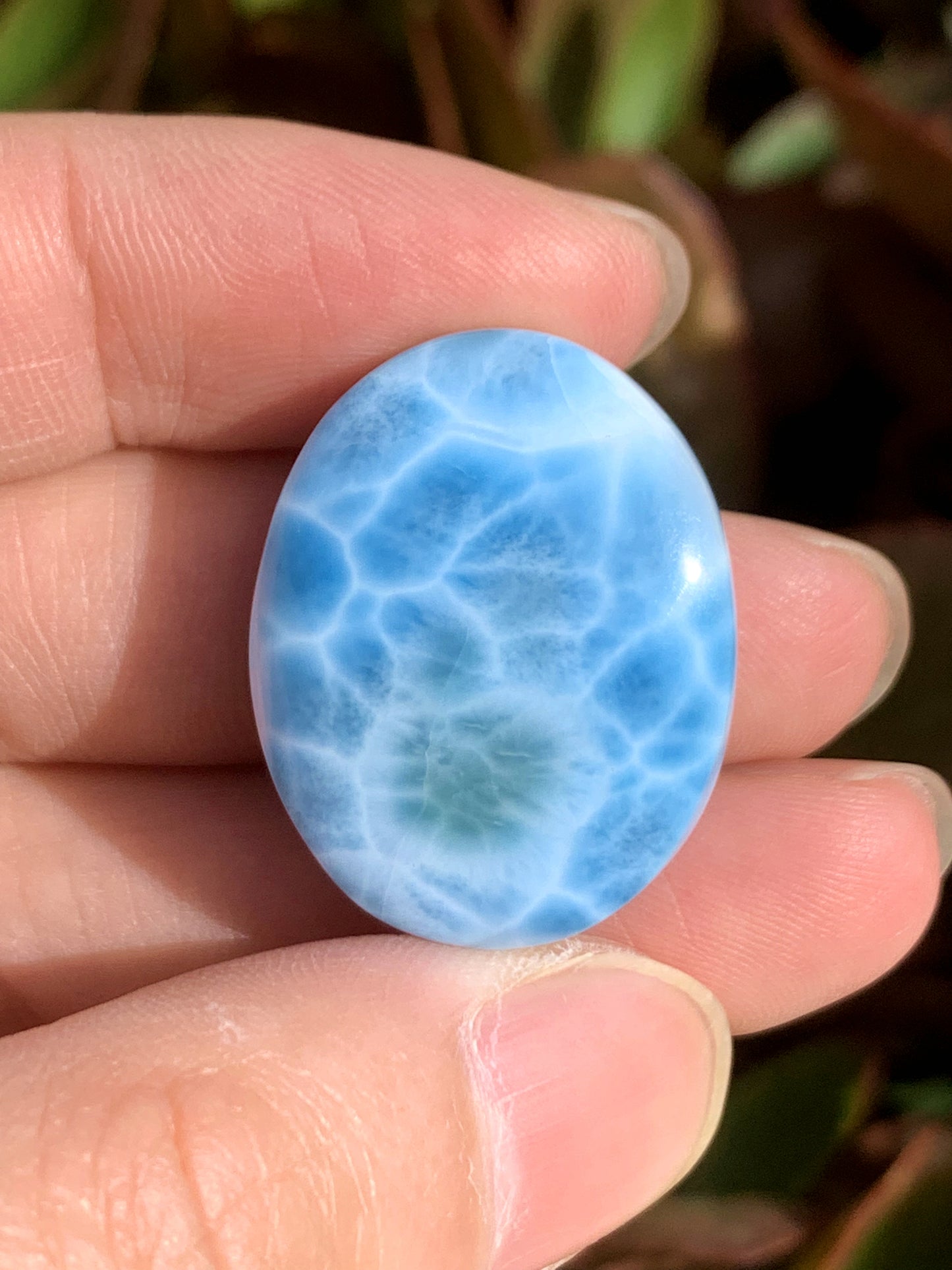 AAA+ Natural Authentic Dominican Larimar Pendant,Gems Jewelry,Gems Pendant,Crystal Pendant,ET648