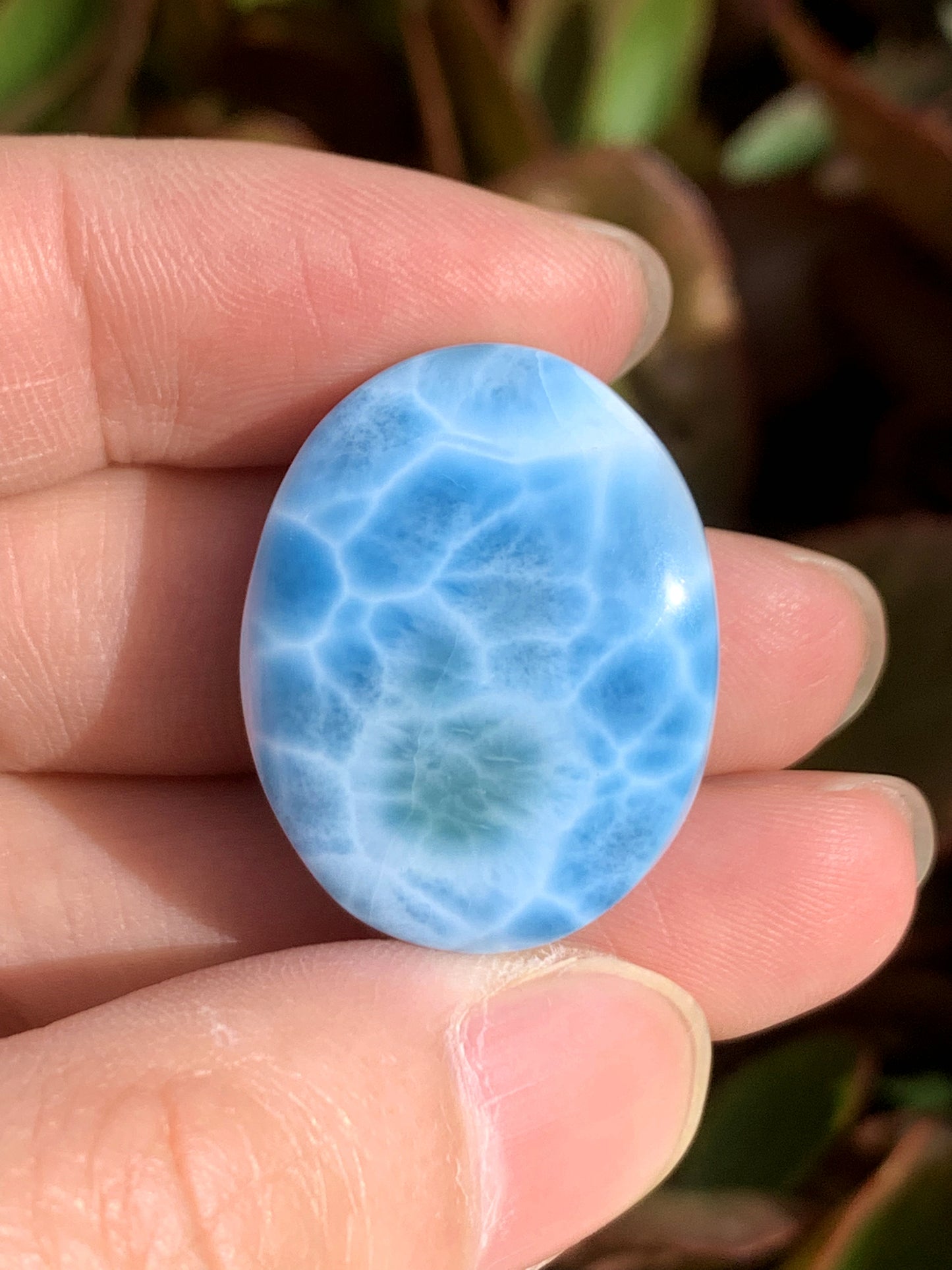 AAA+ Natural Authentic Dominican Larimar Pendant,Gems Jewelry,Gems Pendant,Crystal Pendant,ET648