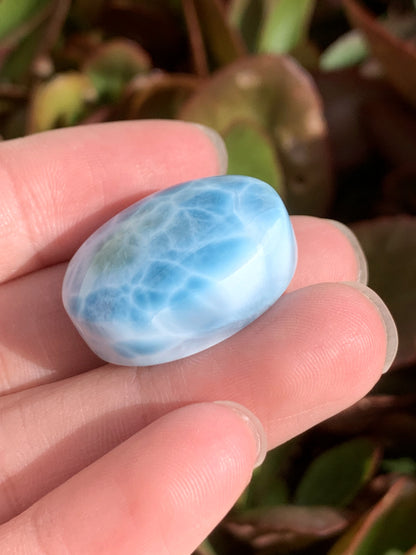 AAA+ Natural Authentic Dominican Larimar Pendant,Gems Jewelry,Gems Pendant,Crystal Pendant,ET648