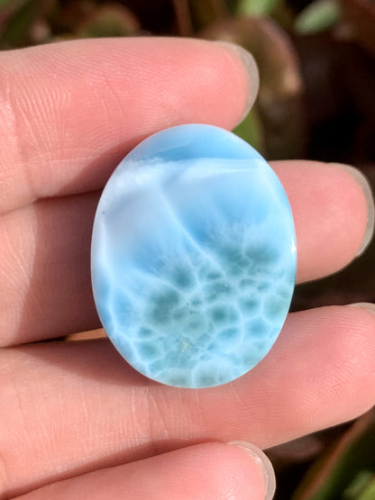 AAA+ Natural Authentic Dominican Larimar Pendant,Gems Jewelry,Gems Pendant,Crystal Pendant,ET648