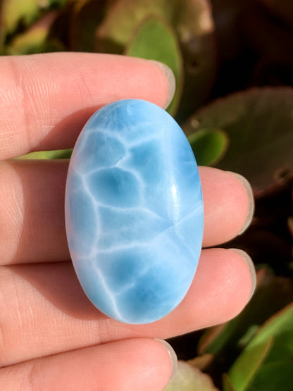 AAAA Natural Authentic Dominican Larimar Pendant,Gems Jewelry,Gems Pendant,Crystal Pendant,ET652