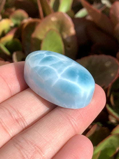 AAAA Natural Authentic Dominican Larimar Pendant,Gems Jewelry,Gems Pendant,Crystal Pendant,ET652