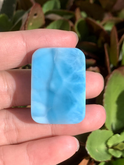 AAAA+ Natural Authentic Dominican Larimar Pendant,Gems Jewelry,Gems Pendant,Crystal Pendant ET661