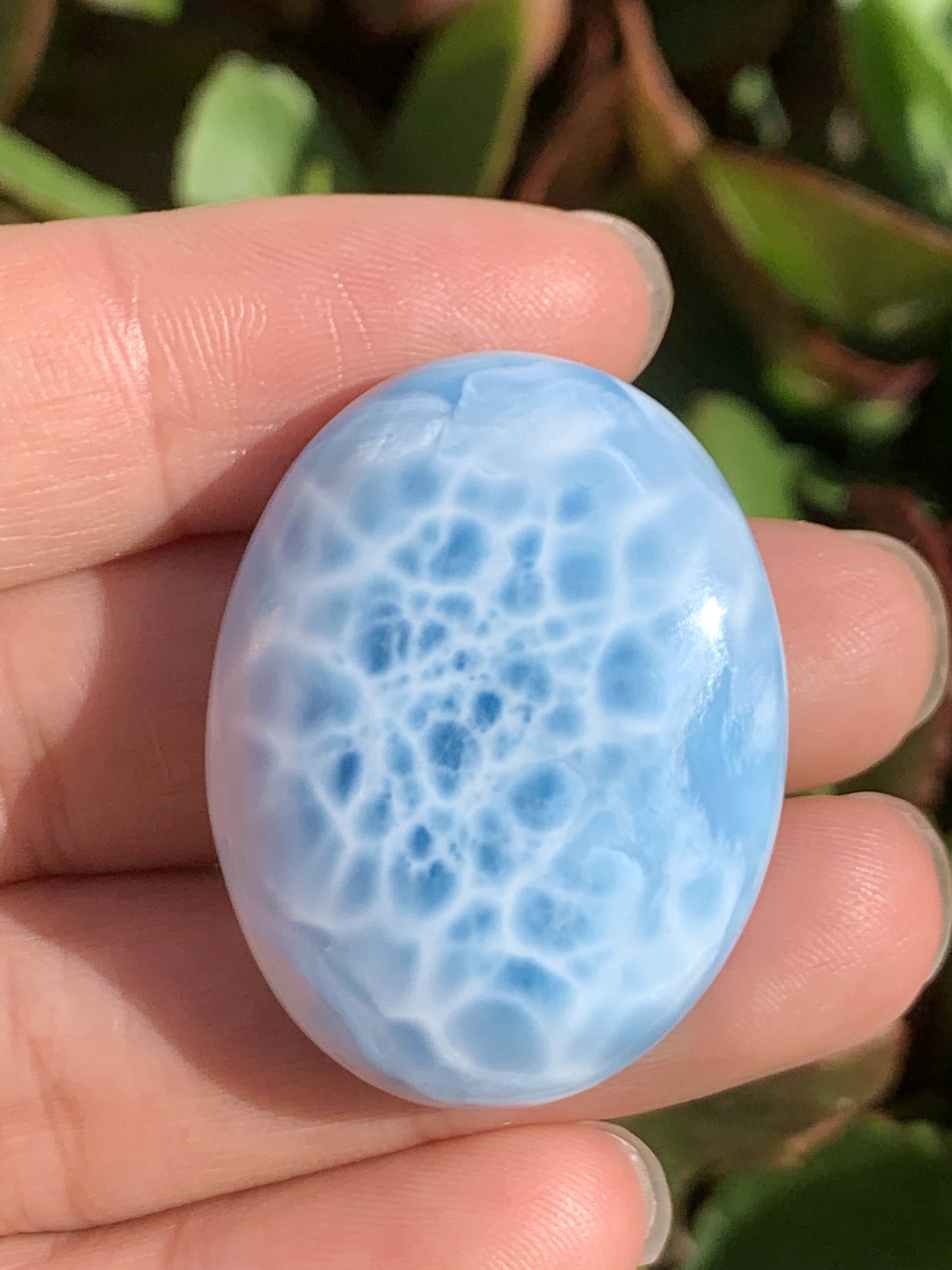 AAA Natural Authentic Dominican Larimar Pendant,Gems Jewelry,Gems Pendant,Crystal Pendant ET667