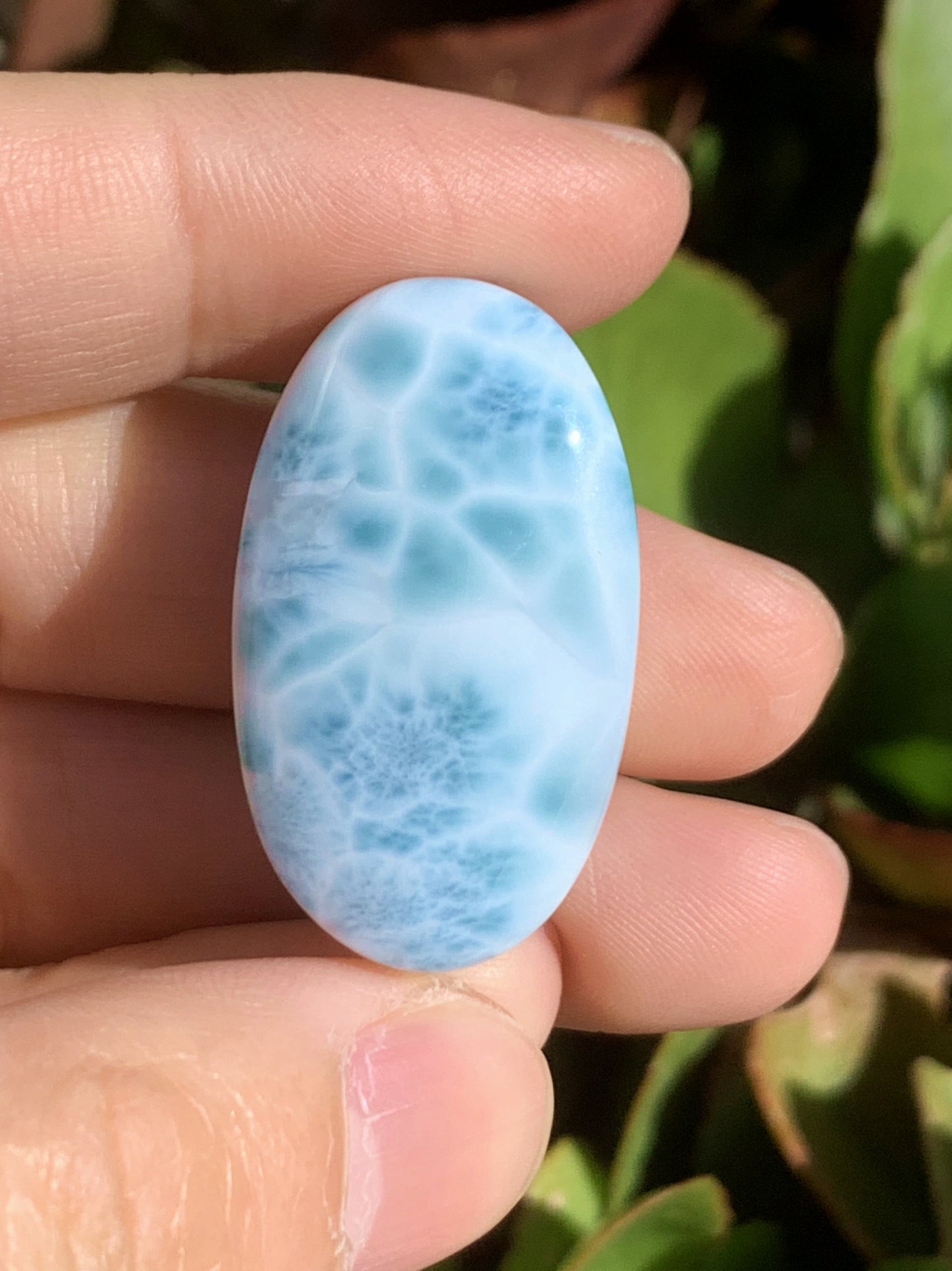 AAA Natural Authentic Dominican Larimar Pendant,Larimar Necklace,Crystal Pendant,Gems Pendant ET686