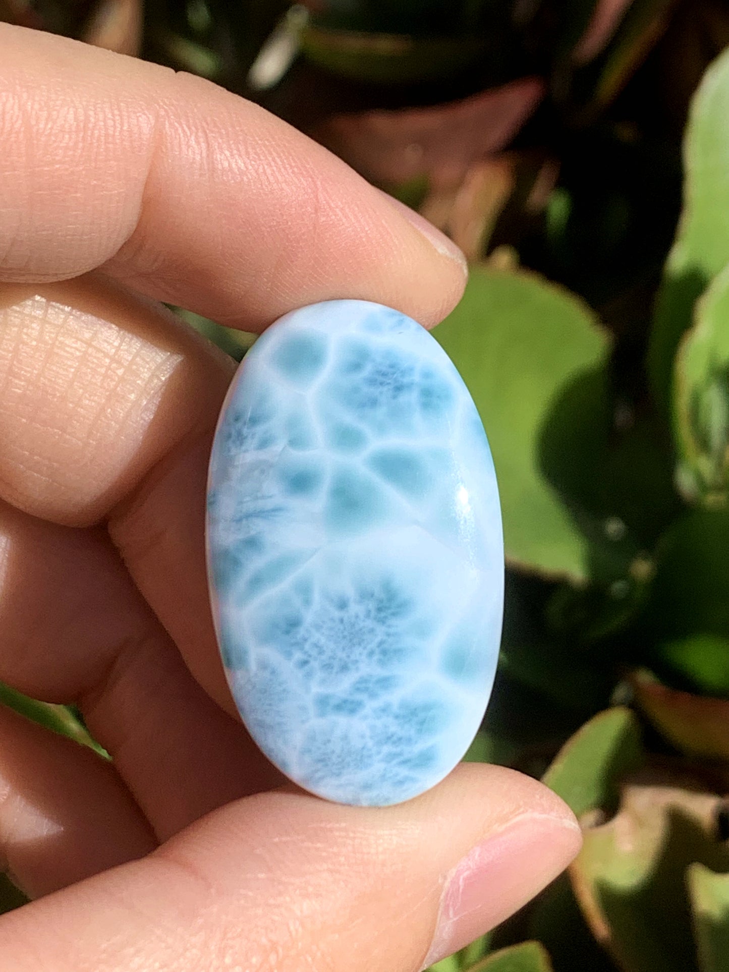 AAA Natural Authentic Dominican Larimar Pendant,Larimar Necklace,Crystal Pendant,Gems Pendant ET686